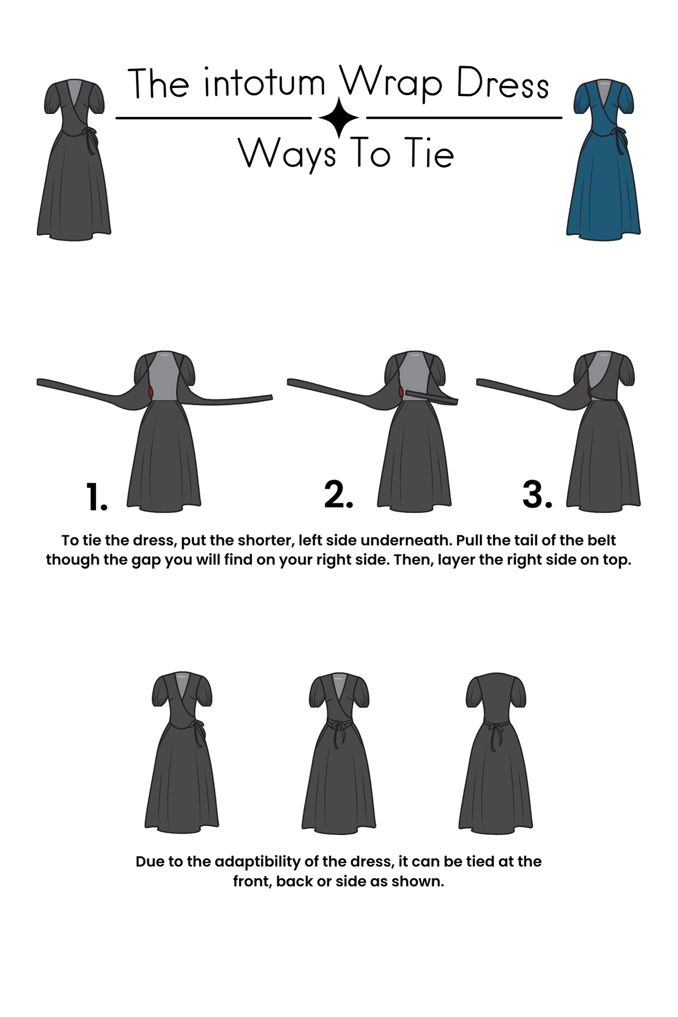 Adaptive Wrap Dress with Access