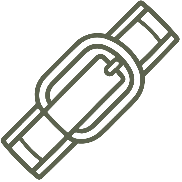 Outline of a buckle