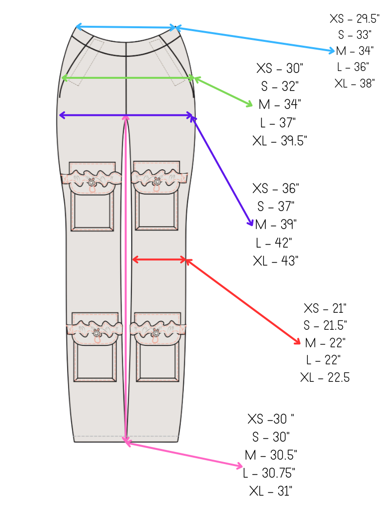 Standard Cut Side Opening Cargo Trouser