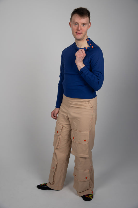 Long Sleeve T-Shirt with Poppers
