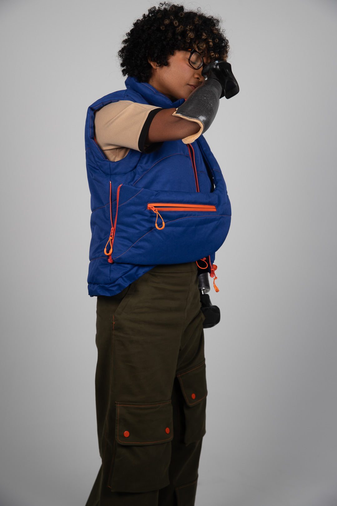 Puffer Gilet with removable bag