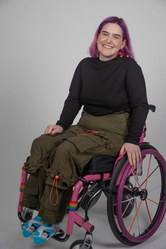 Wheelchair, wheelchair trousers, disability trousers, accessible trousers, disabled trousers, seated trousers:
Invalidní vozík, kalhoty pro invalidní vozíky, kalhoty pro invalidy, kalhoty pro invalidy, kalhoty pro invalidy, kalhoty na sezení
Kørestol, kørestolsbukser, handicapbukser, handicapvenlige bukser, handicappede bukser, siddende bukser
Rolstoel, rolstoelbroeken, gehandicaptenbroeken, toegankelijke broeken, gehandicaptenbroeken, zittende broeken
Rulseĝo, rulseĝa pantalono, handikapa pantalono, alireb