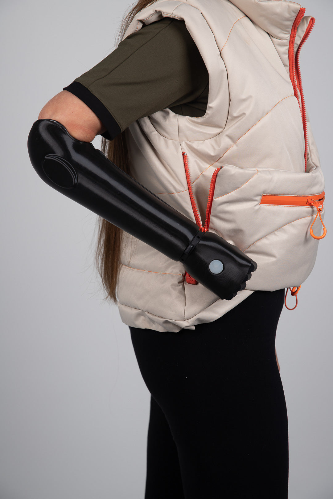 Puffer Gilet with removable bag