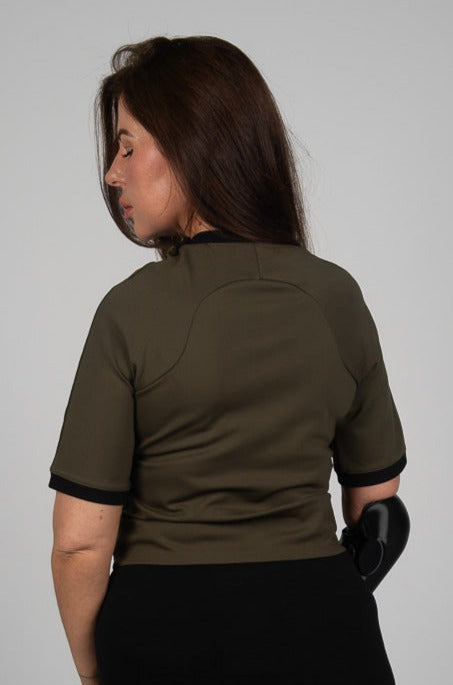 Short Sleeve T-Shirt with Poppers