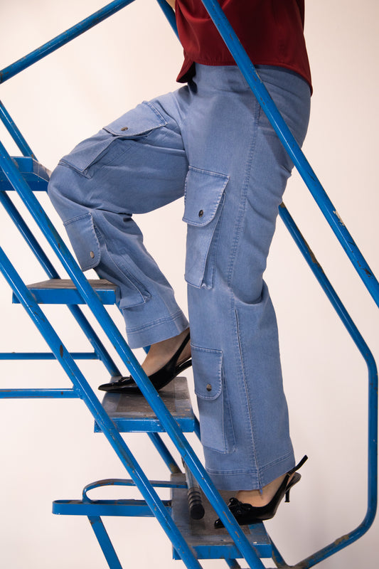 Side Opening 'Standard' Jean with Ankle Zips