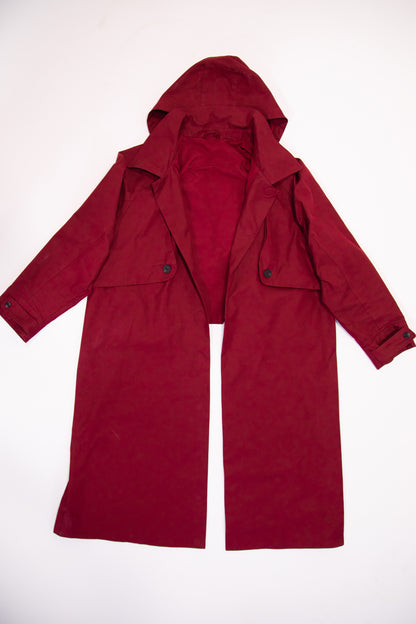 Backless Wheelcair Trench Coat (Hooded)