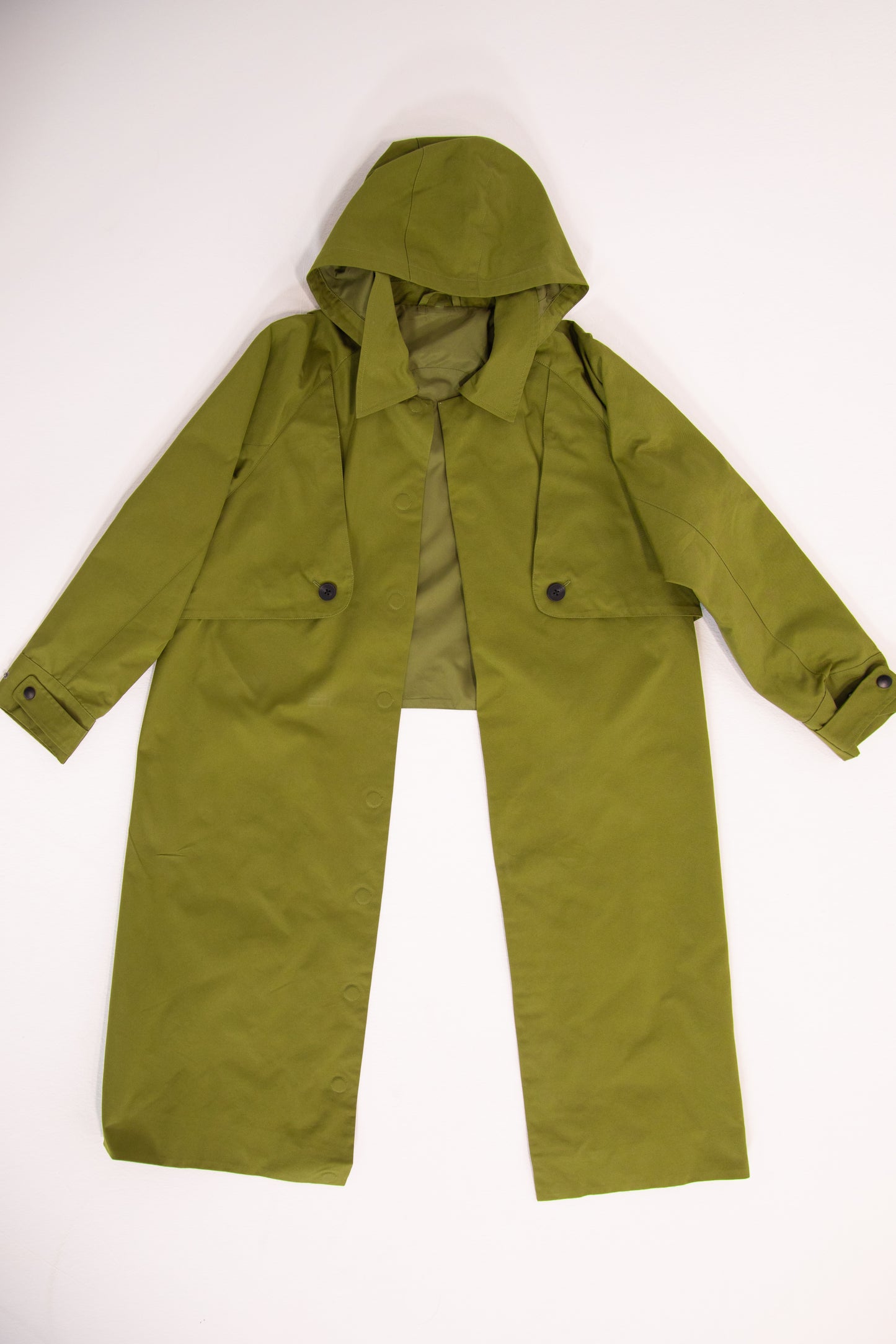 Backless Wheelcair Trench Coat (Hooded)