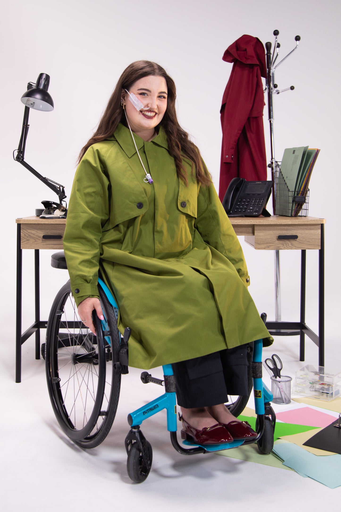 Backless Wheelcair Trench Coat (Hooded)