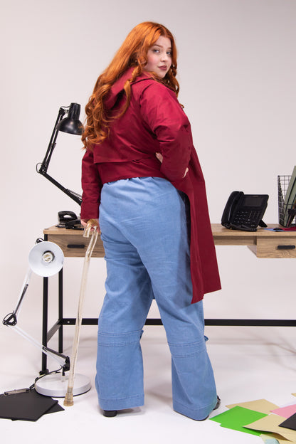 Backless Wheelcair Trench Coat (Hooded)