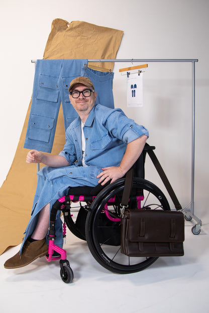 Seated Side Opening Jean with Ankle Zips