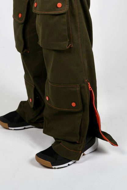 Side Opening Seated Cargo Trouser with Ankle Zip