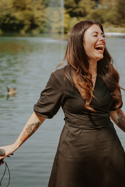 *Coming Friday* Wrap dress with access