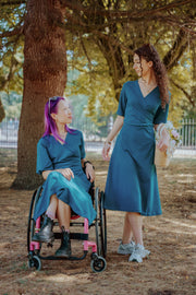 Adaptive Wrap Dress with Access