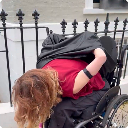 a person in a wheelchair