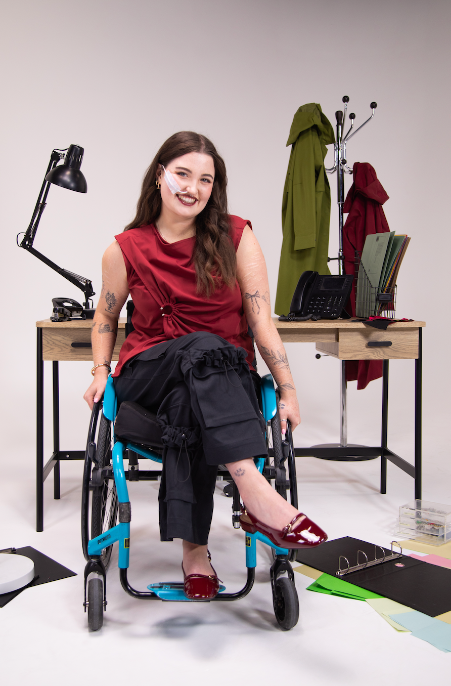 Black Side Opening Seated Cargo Trouser with Hoist Bands